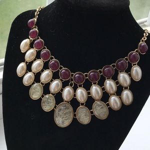 NY beaded statement necklace